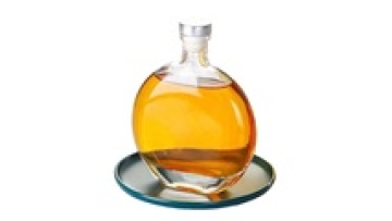 250ml 500ml High-quality oblate transparent glass custom wine bottle sealed beverage glass bottle1