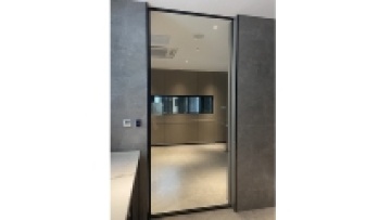 lagongda Automatic Double Tempered Glass Aluminum Sliding Glass Door pocket door1