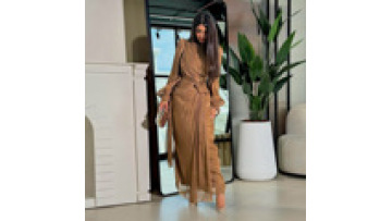 2025 Latest Designs Arab Turkish Dubai Modest Silk Dress Muslim Islamic Clothing Women Dresses Morocco Abaya1