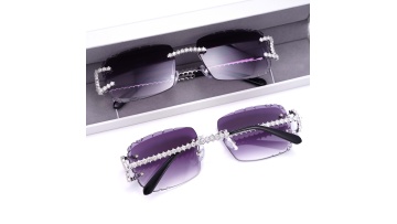 Moissanite Iced Out Custom Sunglasses