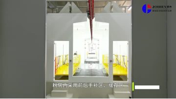 Powder coating forklift
