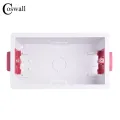 Coswall 146 Type Dry Lining Box For Gypsum Board Plasterboad Drywall 47mm Depth Wall Switch BOX Wall Socket Cassette