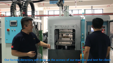 Silicone injection molding machine test
