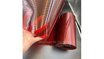Red semi transparent PVC 