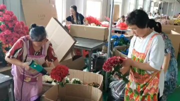 high quality 2 heads artificial silk roses artificial flowers long stem silk red roses1