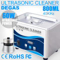 800ml Household Digital Ultrasonic Cleaner 60W Stainless Steel Bath 110V 220V Degas Ultrasound Washing for Watches Jewelry