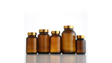 Amber Glass Medicine Bottle