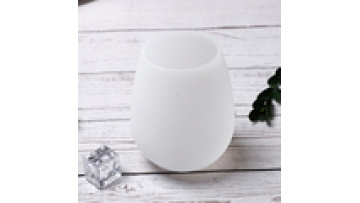 Food grade Unbreakable Drinking Water Beer Whisky  Silicone Wine cup custom logo1