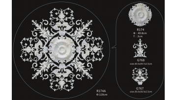 Combination PU Ceiling Medallion Diameter 120cm