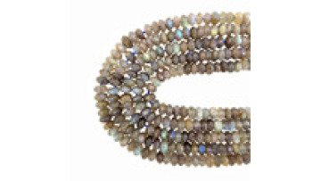 Natural Blue Flash Labradorite Rondelle Beads1