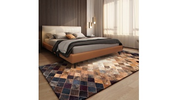 cowhide leather area rugs