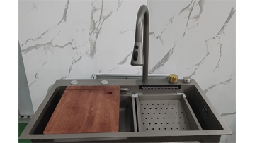 Cost-effective Waterfall Kitchen Sink KS003 Grey