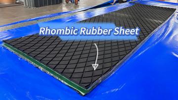 Coal mine cold bonded rhombic roller cover rubber