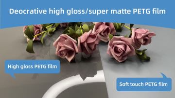 PETG skin feel and high gloss contrast