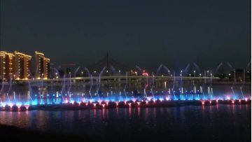 Beautiful colorful night show