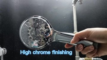Online High Pressure 6 Modes functions massage hand shower head Bathroom full chrome rain hand shower1