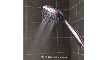 10cm 5 Settings Handheld Shower Head with water flow regulator1