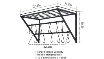 W600*D300*H260mm Kitchen Triangle Storage Rack