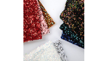 Sample supplied garment multi color sequin fabric lace stretch velvet 5mm sequeen dress fabric1