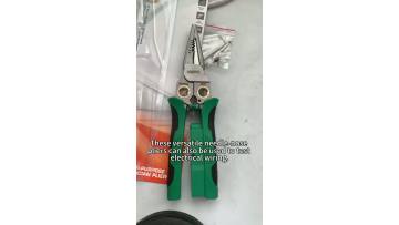 Green and black electric wire stripper