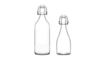 Swing Top Glass Bottle-Flip-top brewing bottle for juice milk vodka and leak-proof glass bottle1