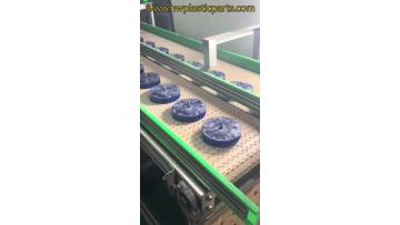 Injection molded machine plastic base black