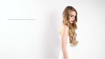 Golden Long Curling Waves