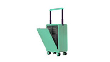 New Trendy Luggage With Front Open Computer Compartment Wide Trolley  Portable 20 Inch Luggage With Silent Universal Wheel1