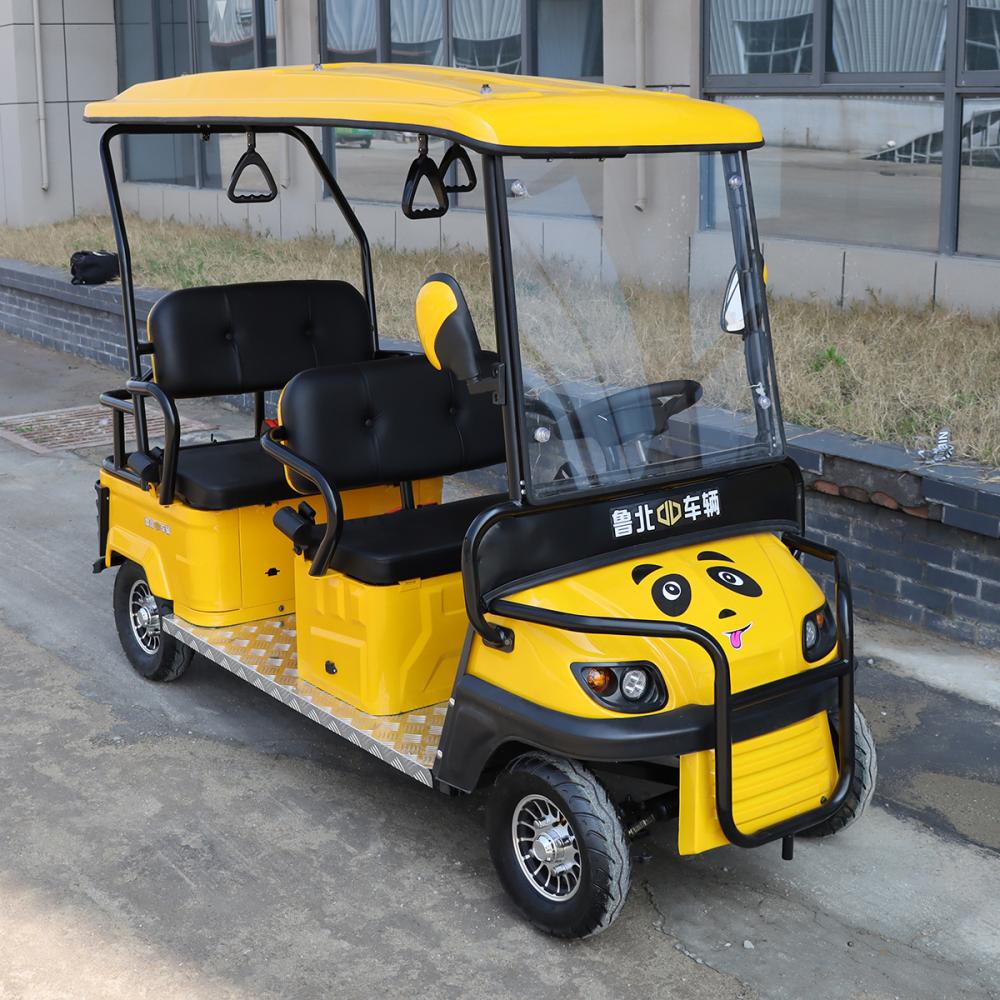 Electric four-wheel sightseeing bus