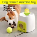 Pet Dog Interactive Machine Toy Plastic Dog Training Thrower Ball Funny Tennis Launcher Pet Food Reward Machine Slow Feeder Toy
