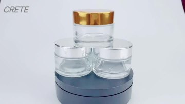 glass cream jar