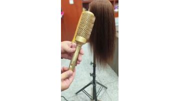 Golden nylon bristle roller comb