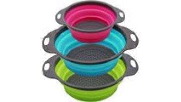 Kitchen Gizmo Snap Strain Pot Strainer and Pasta Strainer Adjustable Silicone Clip On Strainer for Pots1