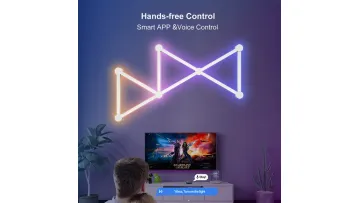 Smart RGB Segmented Wall Lamp for Gaming and Home Decor1