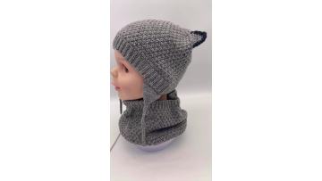 CF-T-0006 kintted hat glove and scarf (1)