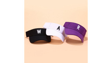 ACE high quality blank sun visor cap hat custom  letter embroidery logo outdoor golf sun visor cap women men1