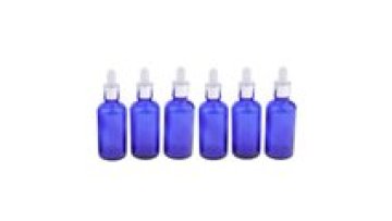 5ml/10ml/15ml/20ml/30ml/50ml/100ml Blue Clear Glass Bottle Essential Oil Glass Bottle Glass Cobalt1