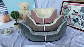 Chenille oval bed