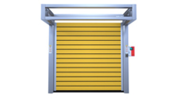 Insulated Rapid industrial Aluminum High Speed Spiral Shutter Door1