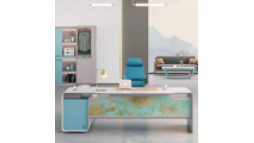 CEO Wireless Charging Boss L Shape White Color Luxury Office Furniture Manager High Tech Modern Home Executive Office Desk1