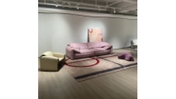 Four seat three seat available comfortable loose seat down feather filling Modern Italian Contemporary Fabric Sofa1