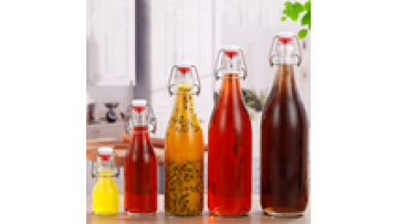 750ml 1000ml Easy Flip Lid Clear Drink Beer Wine Water Bottles Glass Swing Top Bottle With Airtight Stopper Cap1