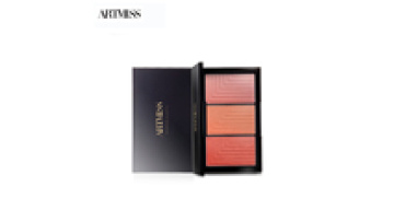 Natural Brighten Blush Palette Powder Makeup blusher 3 colors cosmetics private label blusher palette1