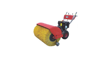 Video of manual snow sweeper operation