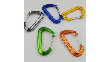 Custom 12KN Carabiner Aluminum Small Locking Wire Gate Carabiner for Hammock1