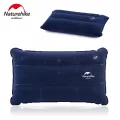 Naturehike factory sell Portable Outdoor Inflatable square Pillow Travel Pillow Inflatable Cushion Soft Neck Protective HeadRest