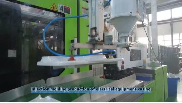 Injection molding production of electri