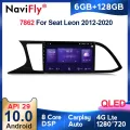 6G +128G QLED 4G LTE Carplay Android 10 Car Radio Multimidia Video Player GPS For Seat Leon 3 2012 - 2020 Navigation no 2din dvd