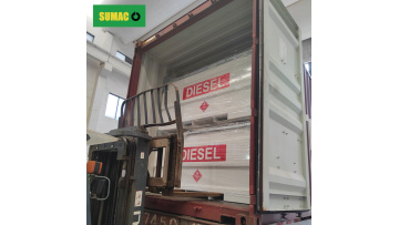 Diesel fuel cube tank with pump ready to ship