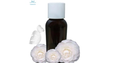 white camelia mask